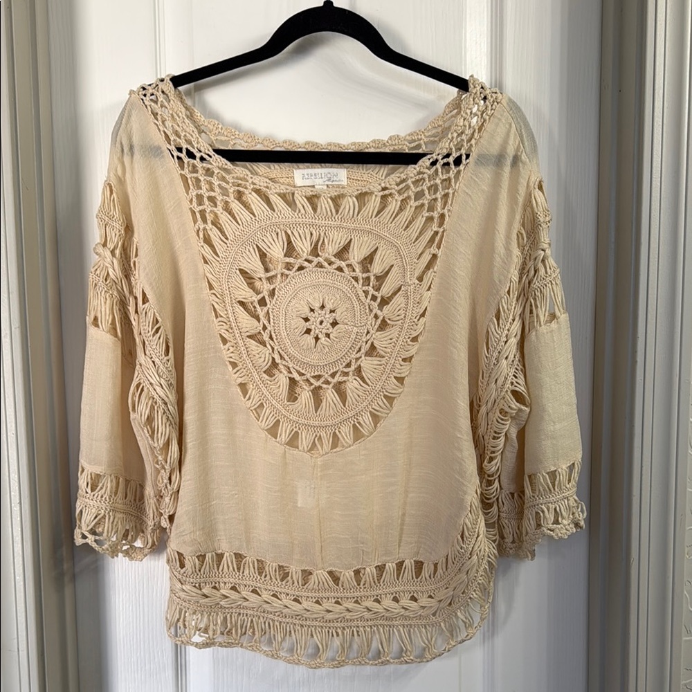 Rebellion Crochet Shirt Size S